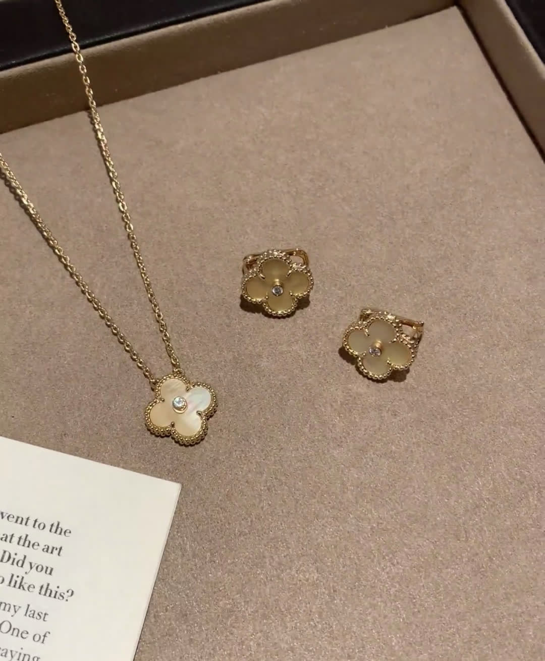 Van Cleef & Arpels Alhambra Gold and Pearl Earrings